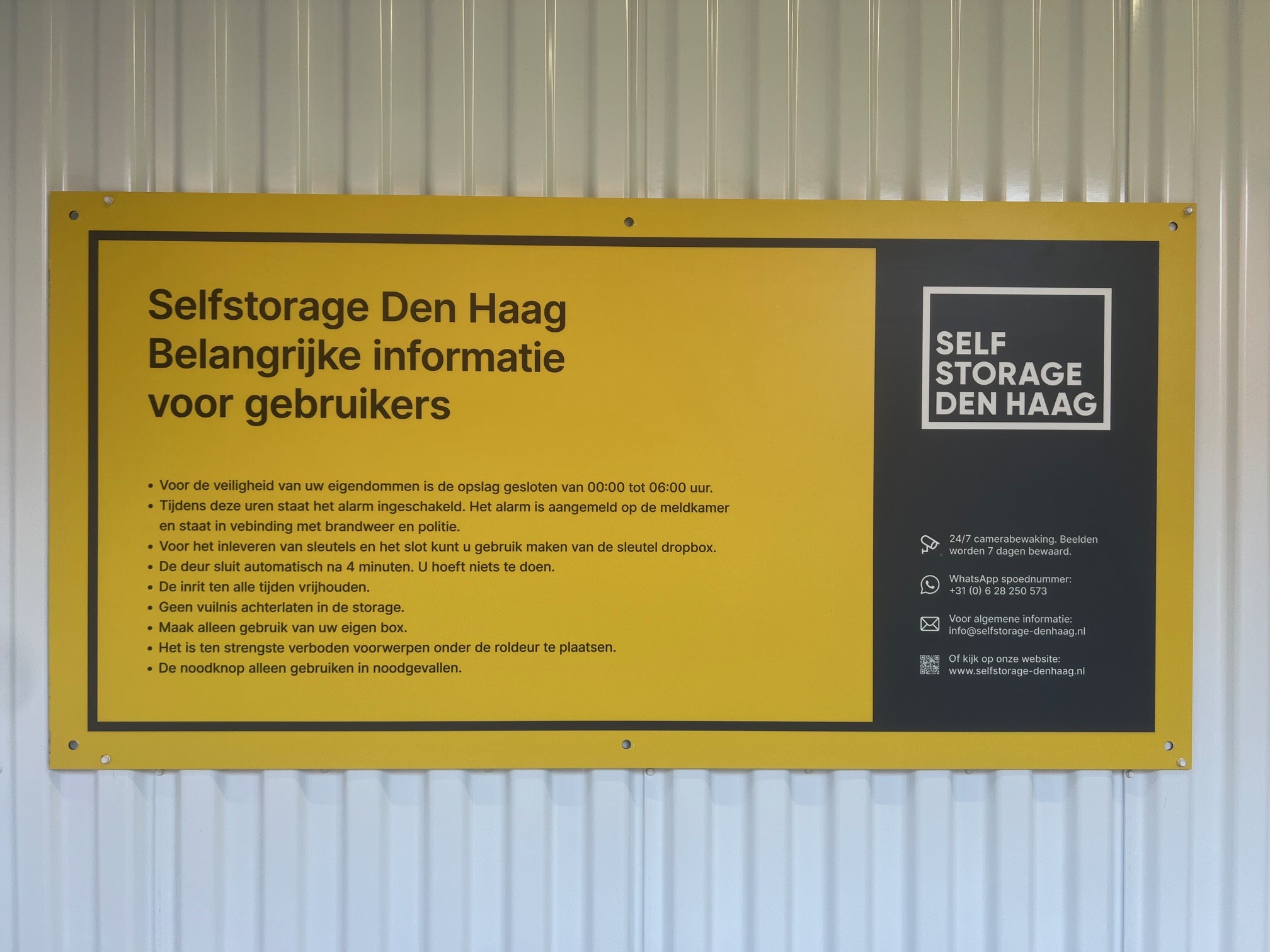 Selfstorage Den Haag exterieur